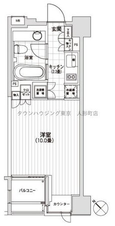 カスタリア銀座の物件間取画像